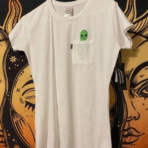 White Rip N Dip Alien Top